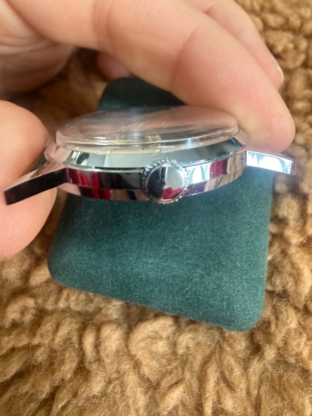 Vintage Ancre Goupilles Manual-wind Men’s Watch Silver Tone Antimagnetic 30mm - Picture 3 of 4